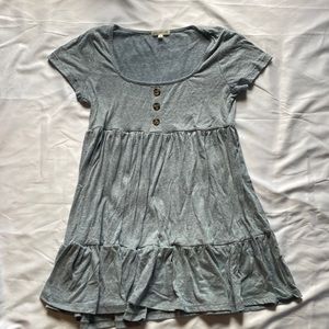 Grey babydoll dress size large by ultra flirt